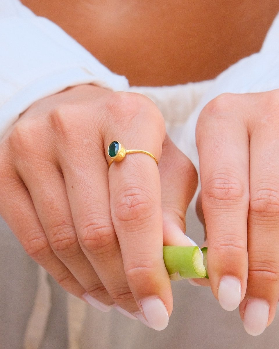 Anel Pedra Oval - Anéis Our Sins