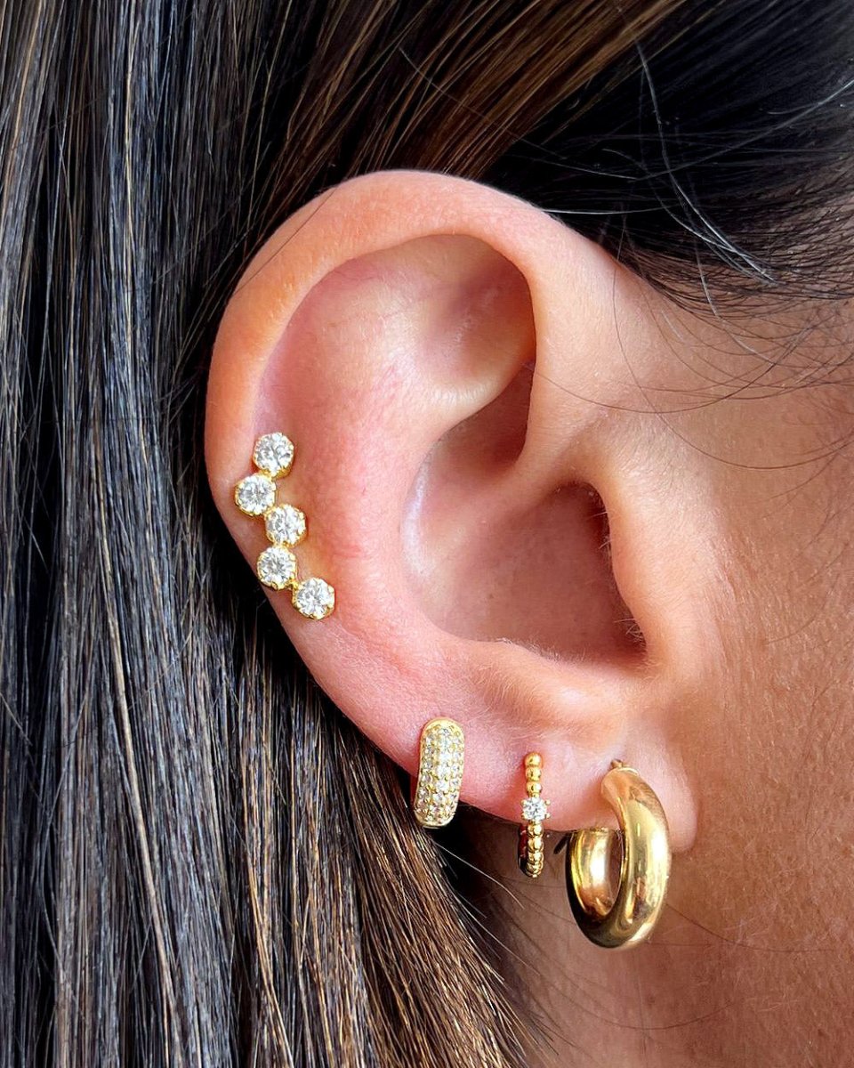 Brincos Cinco Zircónias - Brincos Our Sins