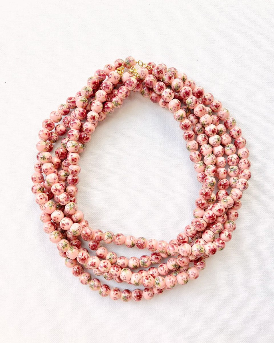 Colar Botânico com pedras redondas ou ovais - Colares Our Sins