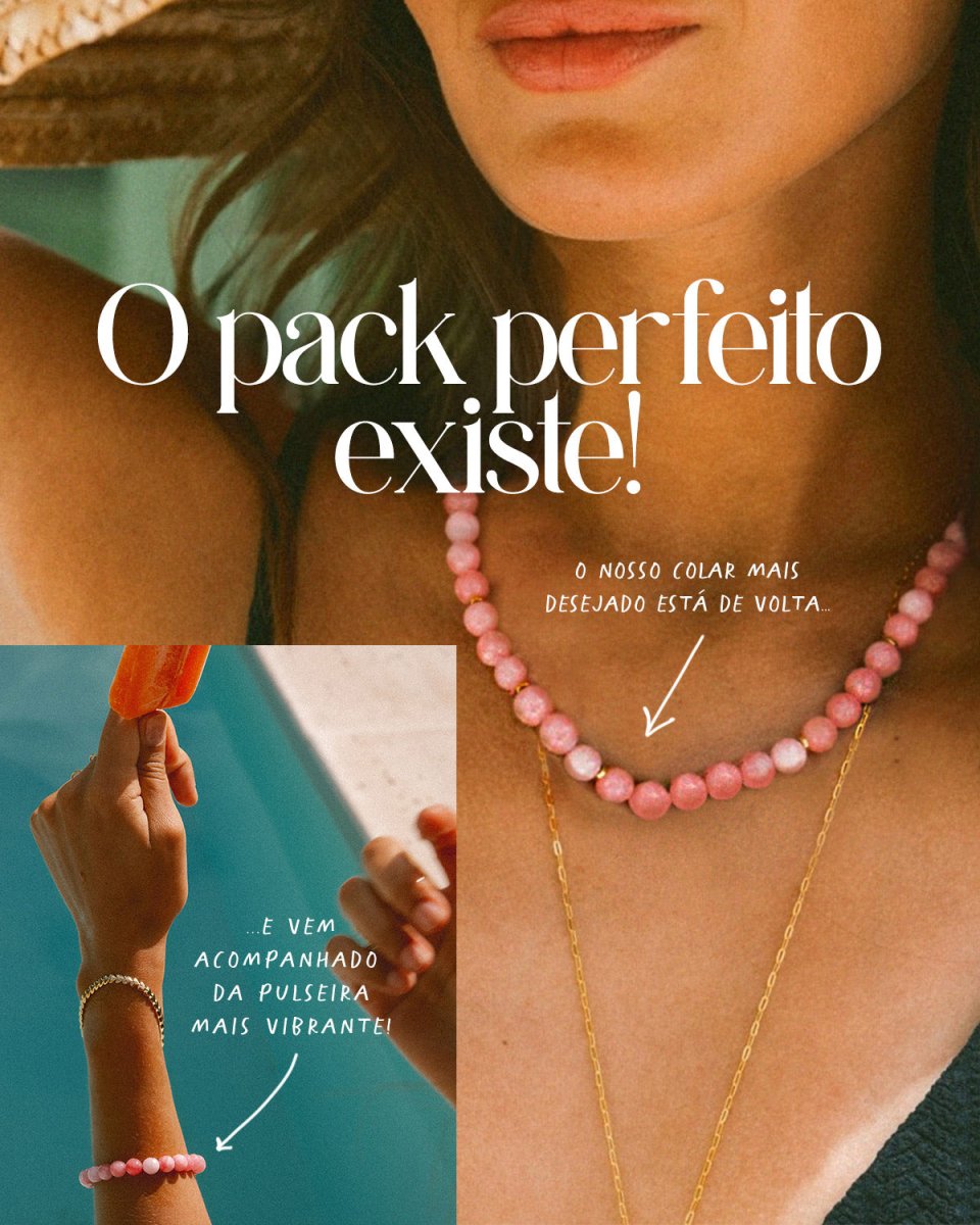 Conjunto Pedras Rosa - Conjunto Our Sins