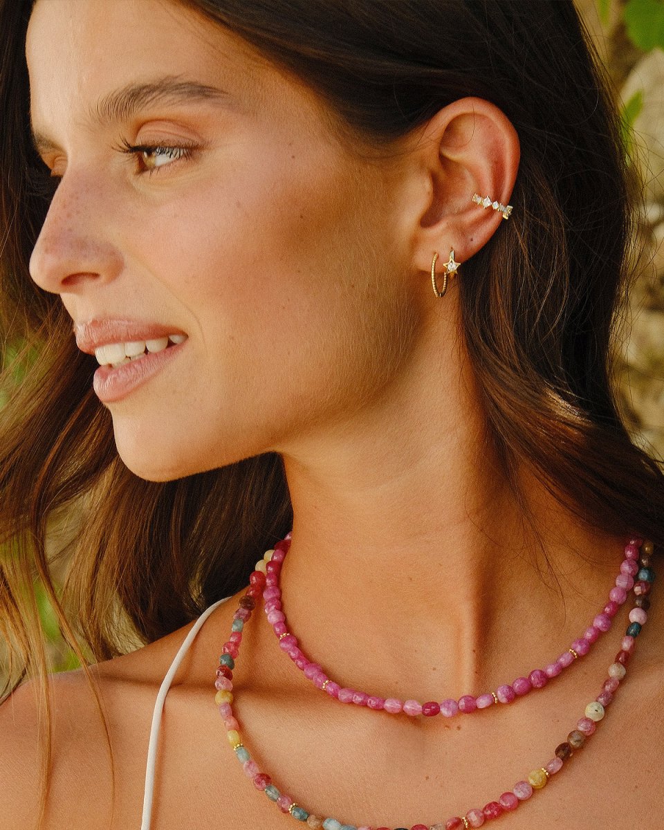 Ear Cuff com Zirconias Irregulares - Earcuff Our Sins