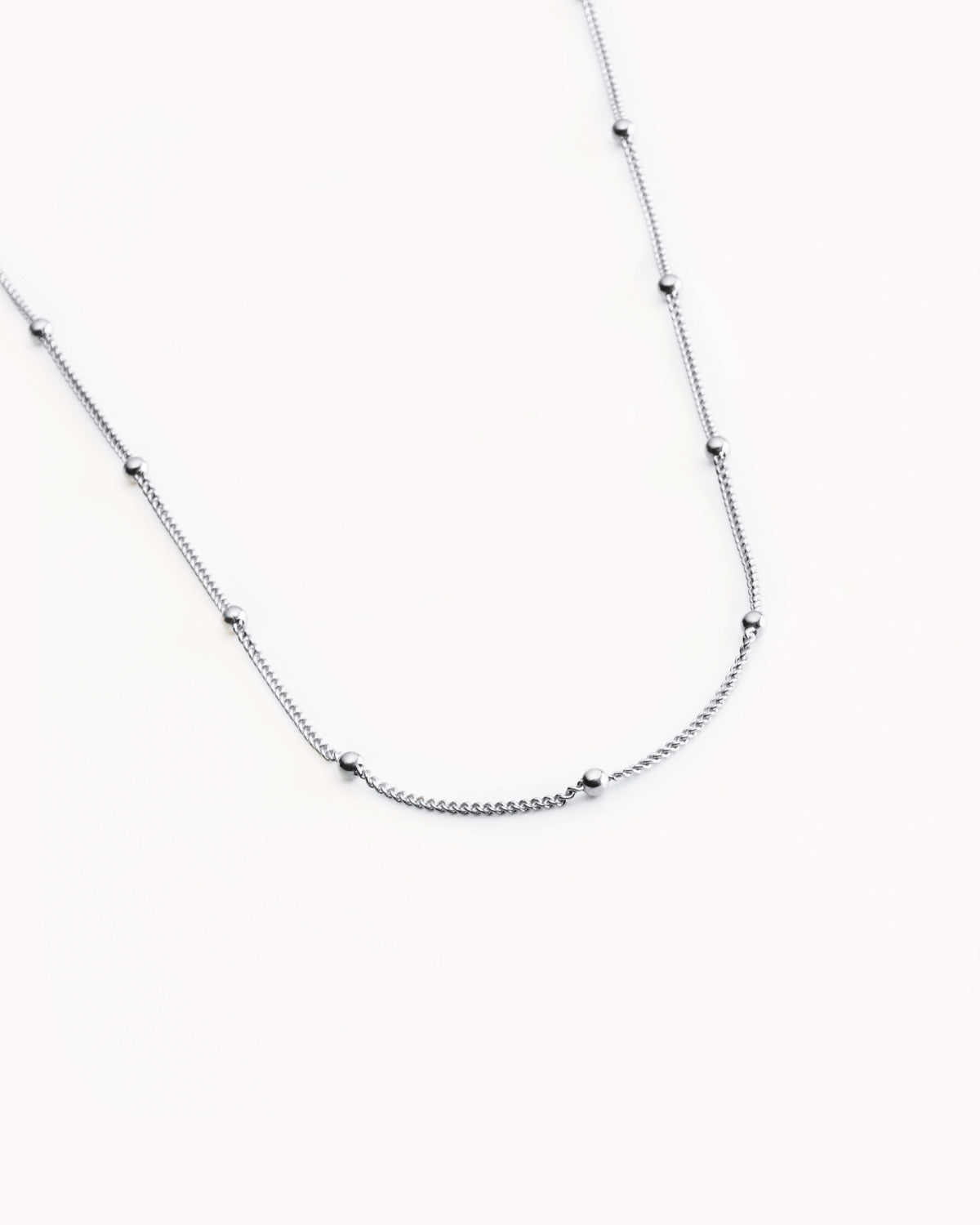 Malha barbela com bolinhas prateado - Colares - OUR SINS