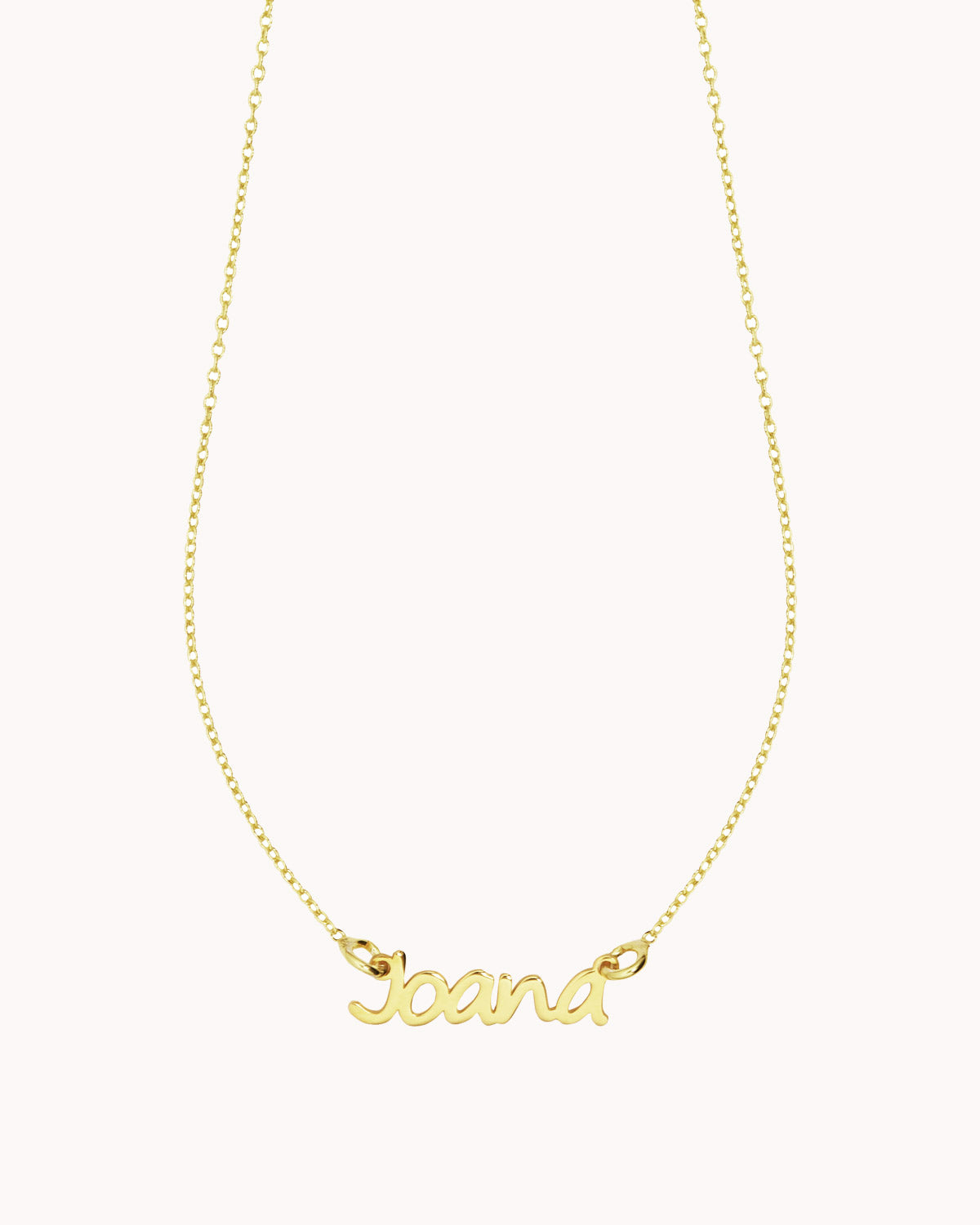 Colar com nome preso por duas argolas dourado joana - Colares - OUR SINS