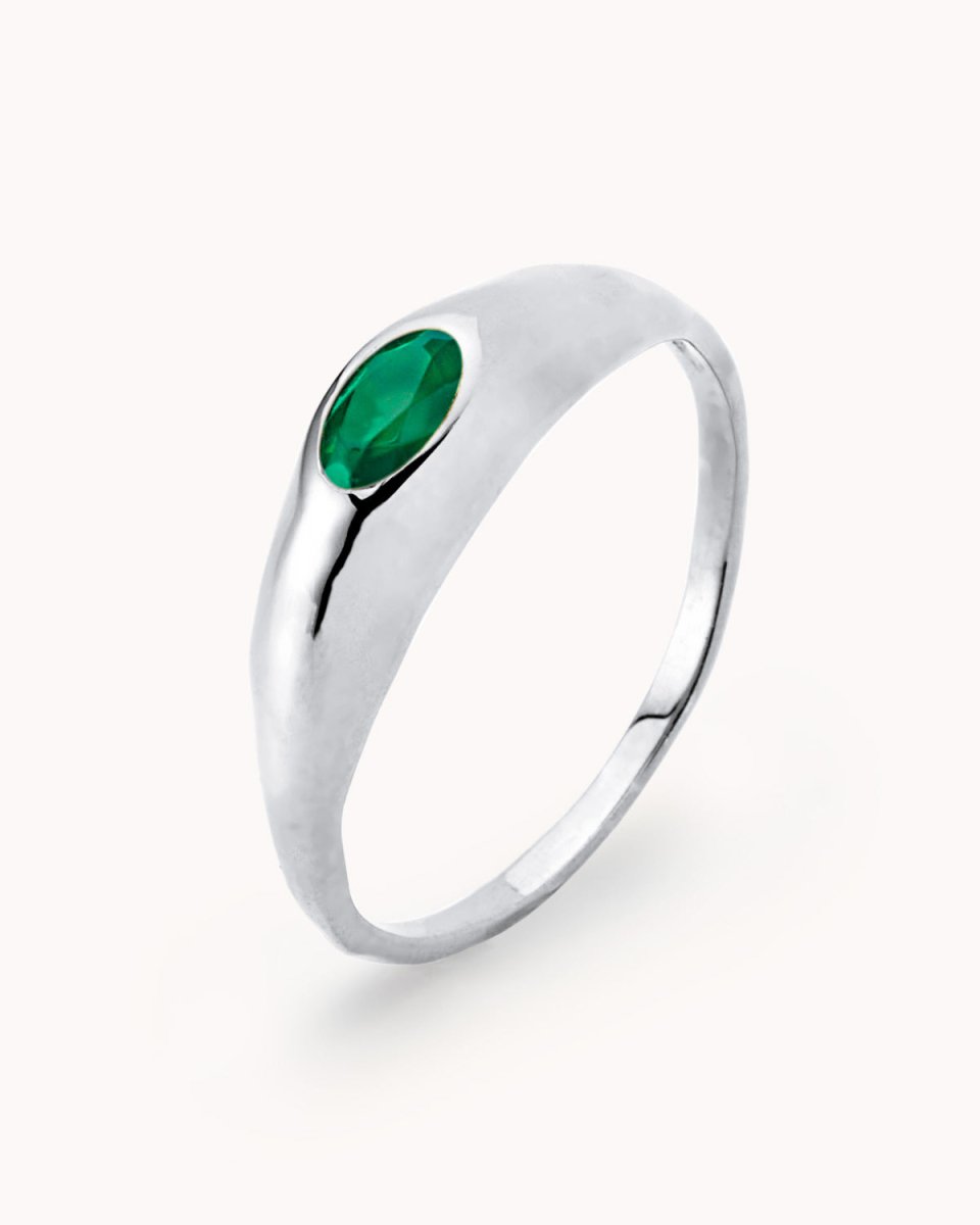 Anel irregular com pedra - Anéis Our Sins