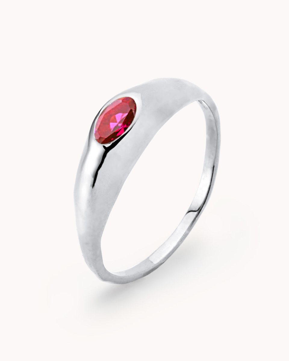 Anel irregular com pedra - Anéis Our Sins