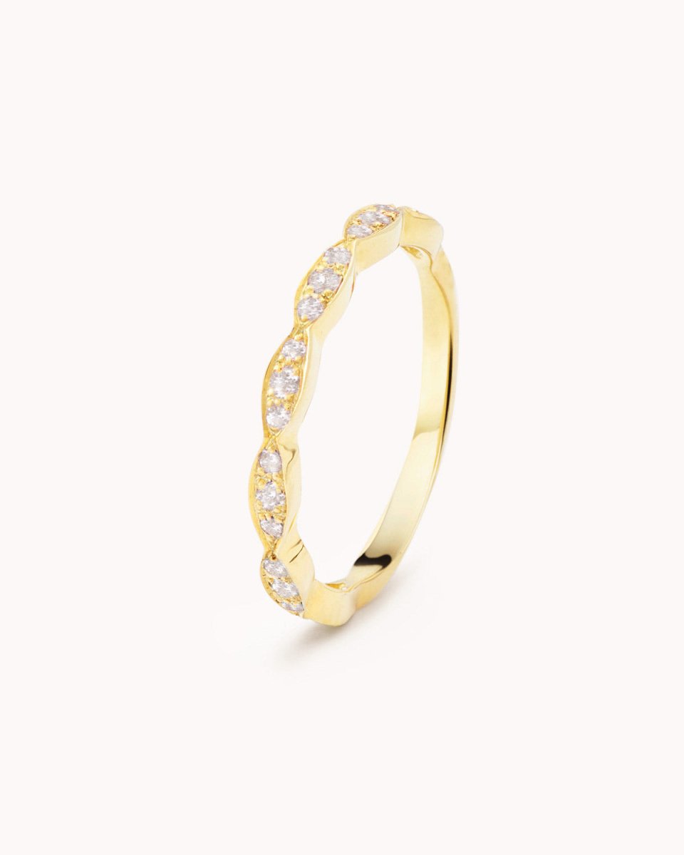 Anel meia memória ondulada - Anéis Our Sins