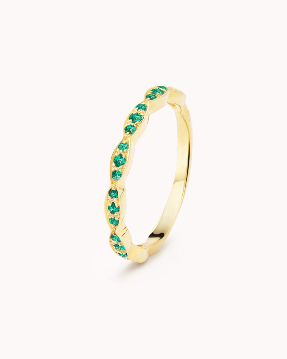 Anel meia memória ondulada - Anéis Our Sins