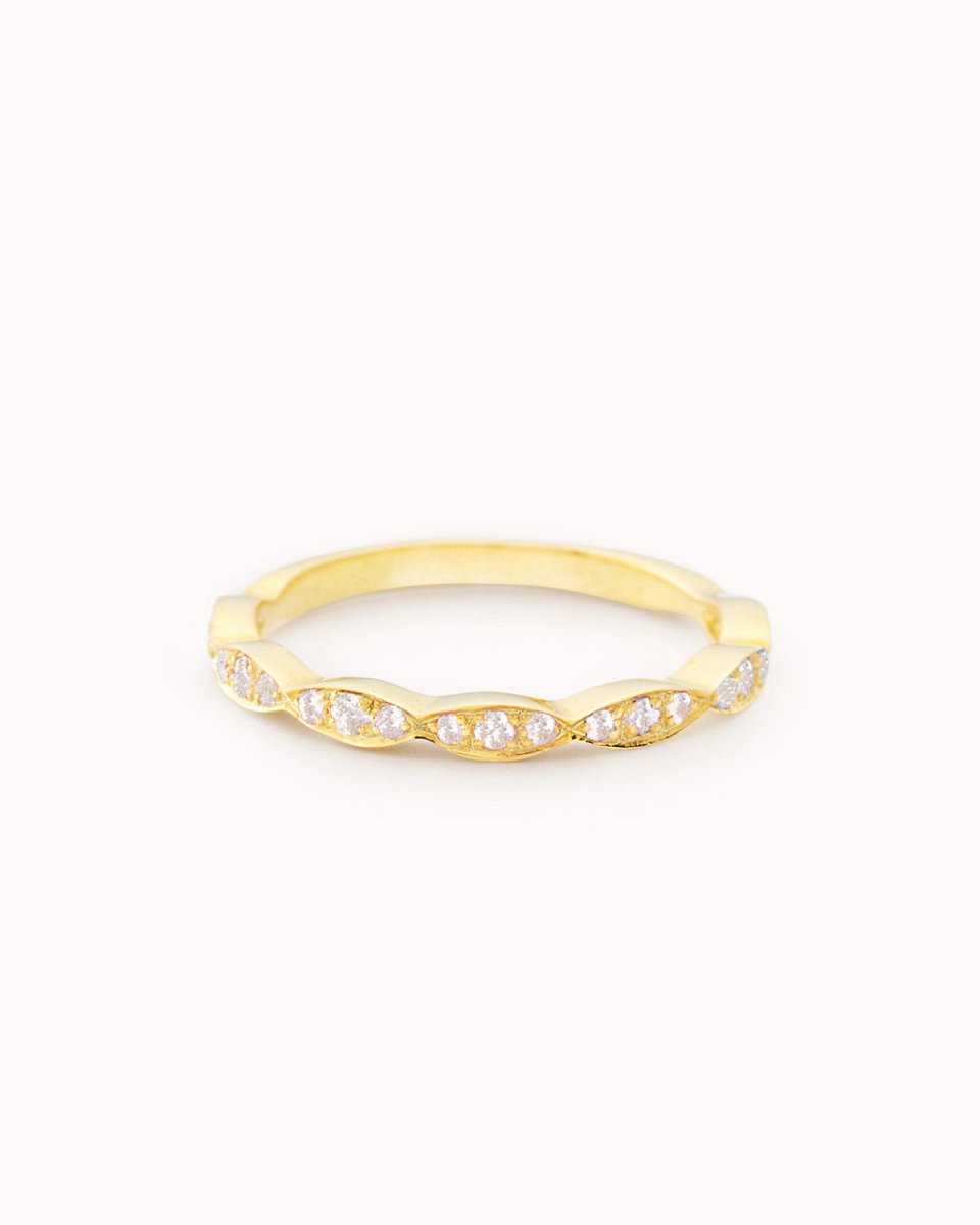 Anel meia memória ondulada - Anéis Our Sins