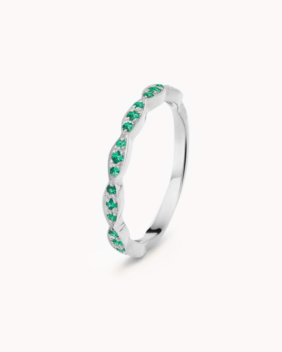 Anel meia memória ondulada - Anéis Our Sins