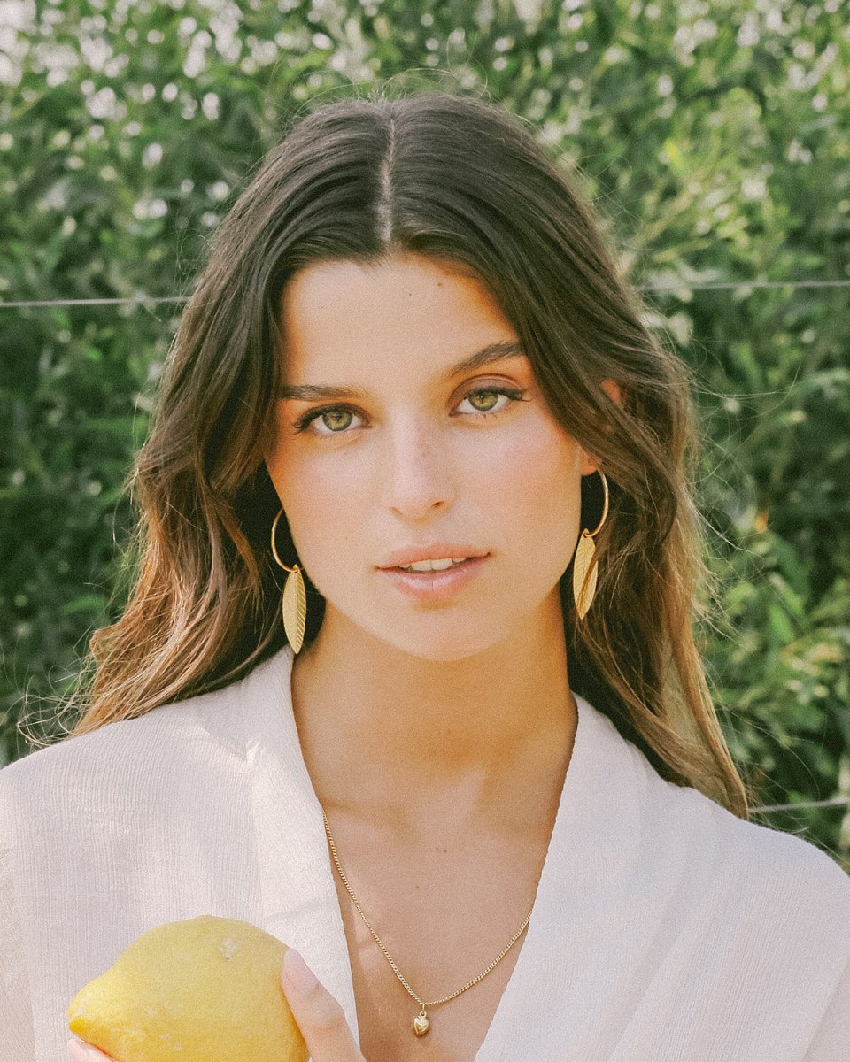 Argolas com folha XL - Argolas Our Sins