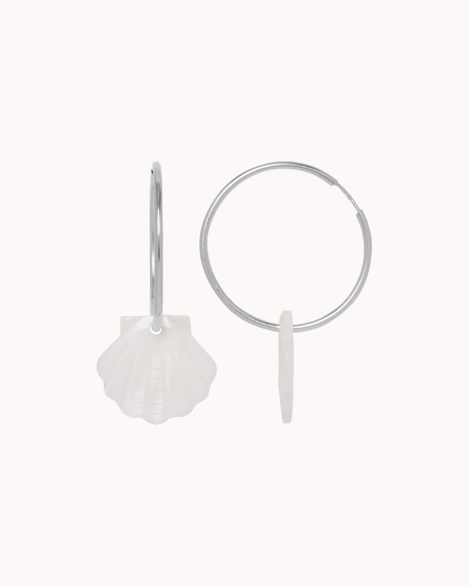 Argolas grandes com conchas - Argolas Our Sins