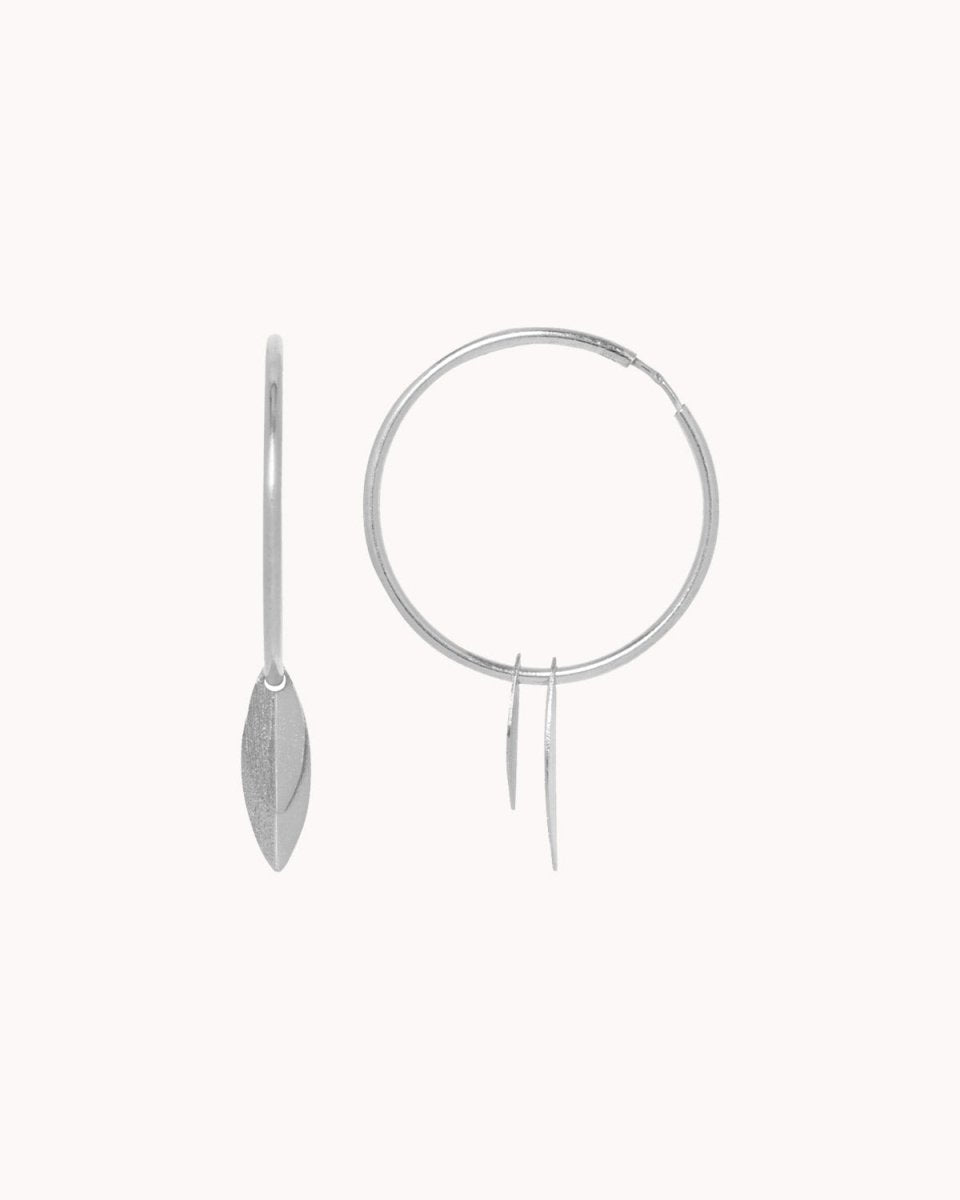 Argolas grandes com folhas - Argolas Our Sins