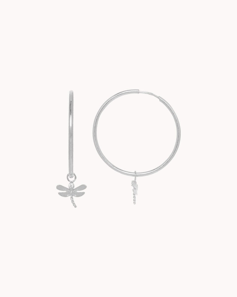 Argolas grandes com libelinha - Argolas Our Sins