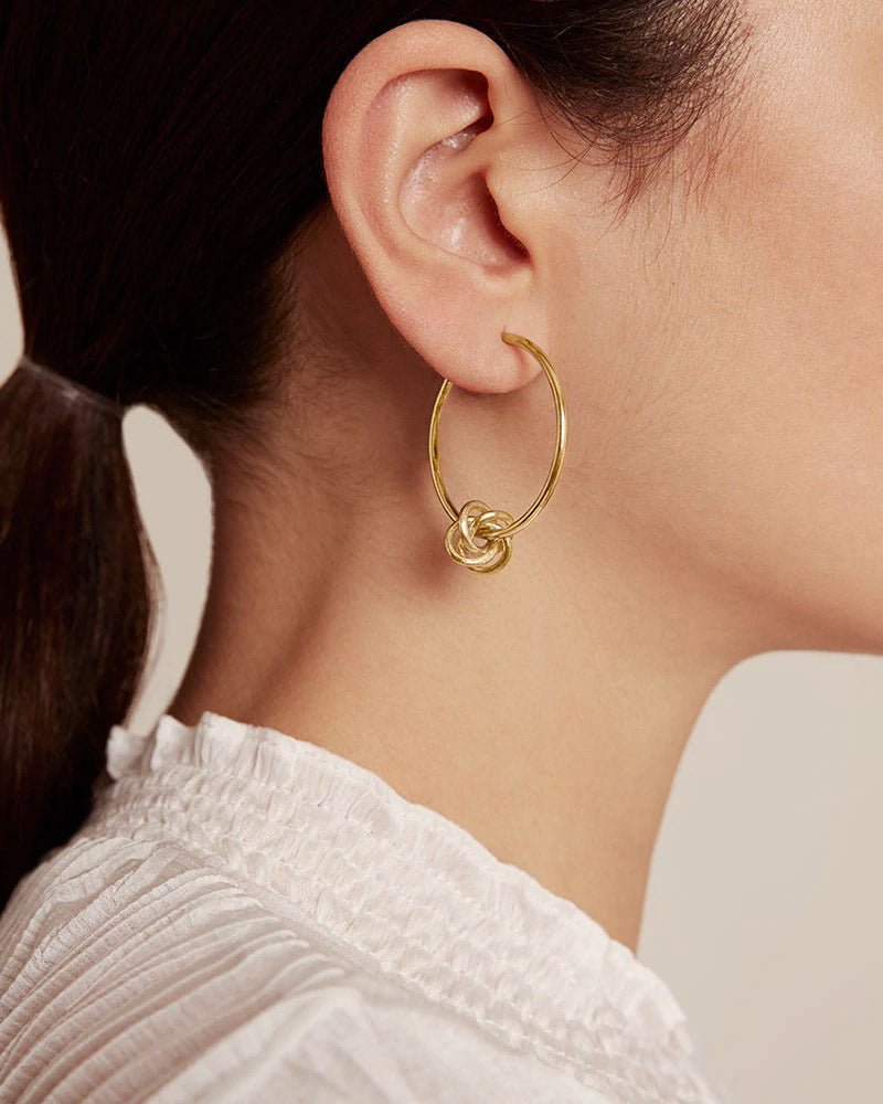 Argolas grandes com nó - Argolas Our Sins