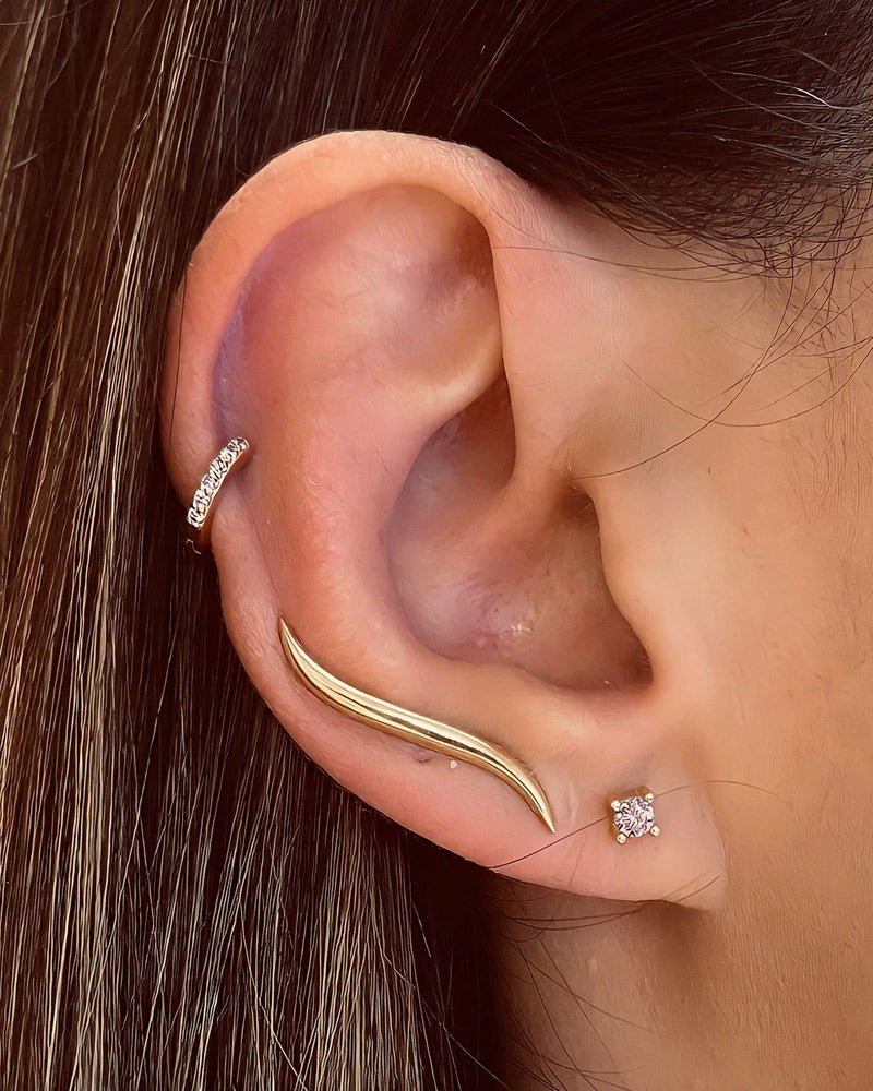 Brincos a expedir em ondulação duplo - Brincos Our Sins