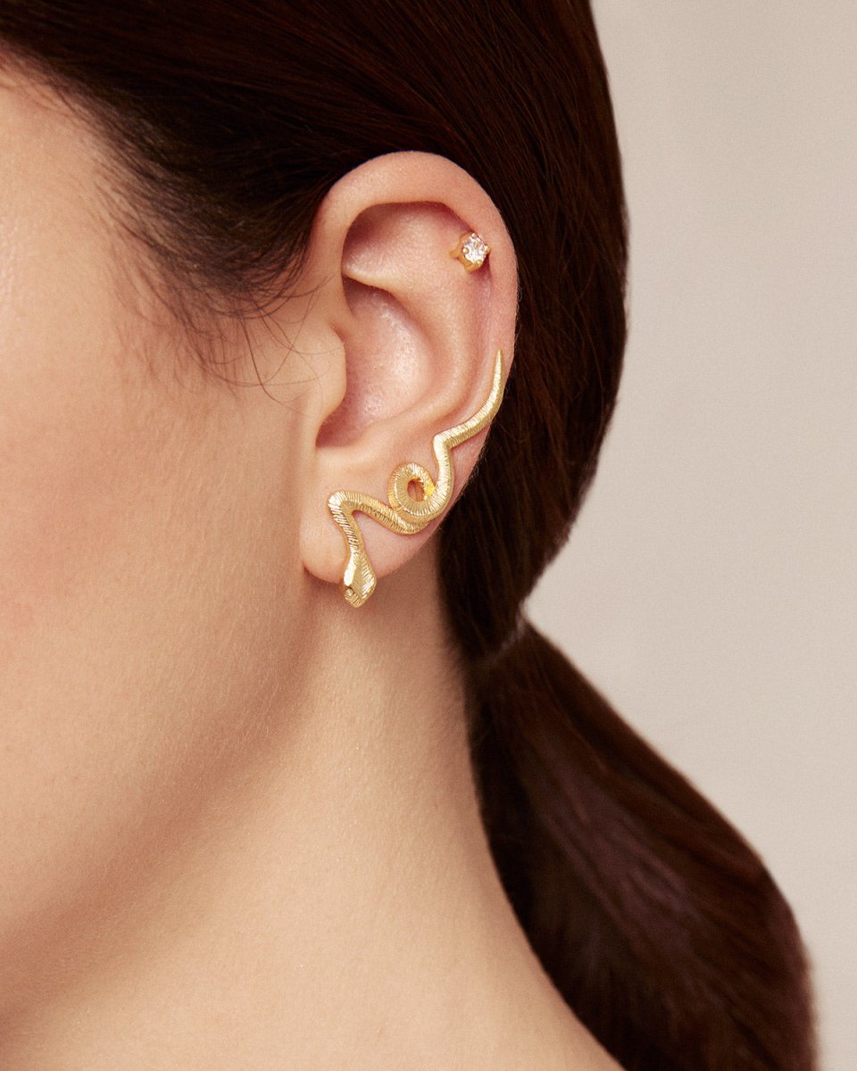 Brincos a expedir serpente duplo - Brincos Our Sins