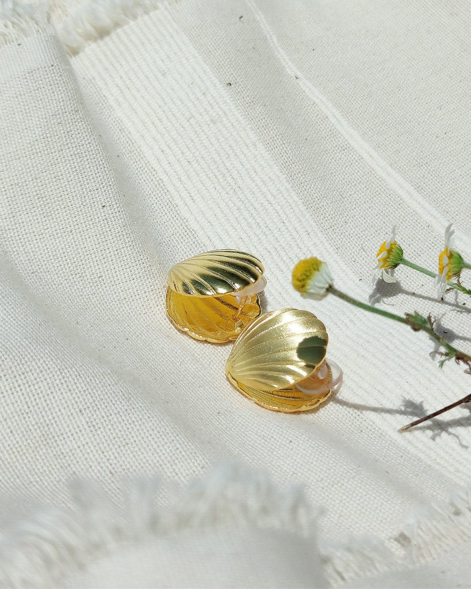 Brincos concha dupla - Brincos Our Sins