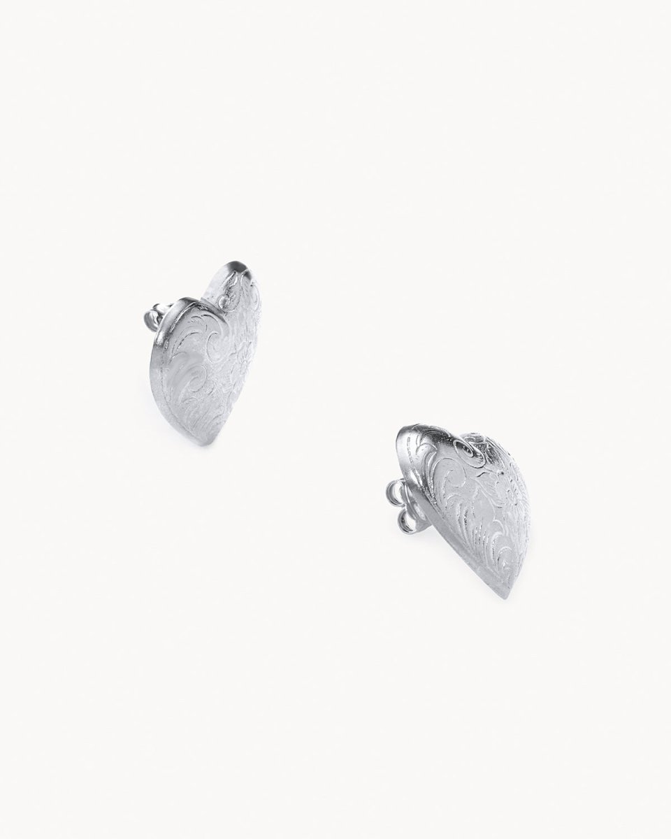 Brincos Corações Barrocos Grandes - Brincos Our Sins