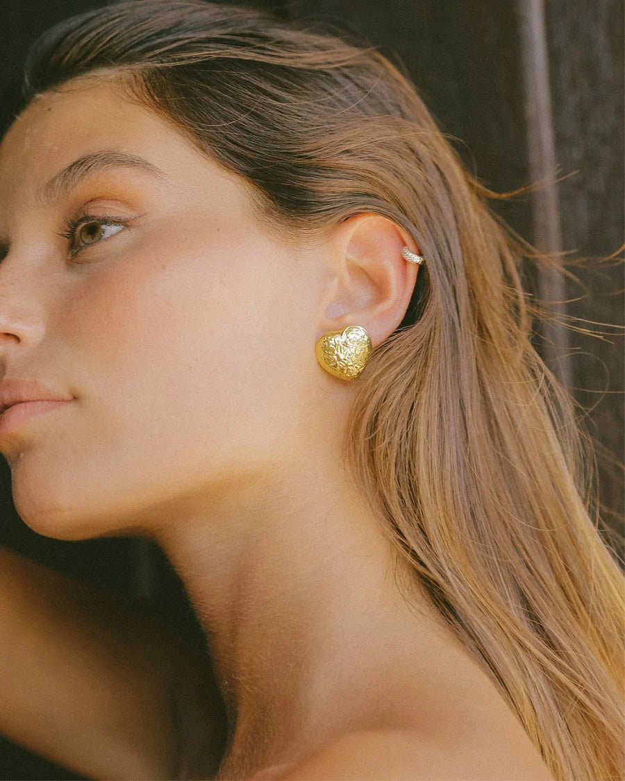 Brincos Corações Barrocos Pequenos - Brincos Our Sins