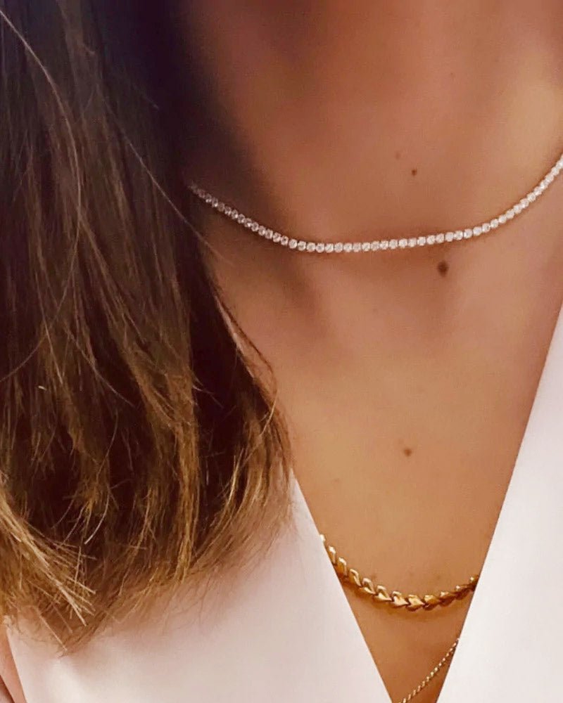 Choker riviera com zircónias - Colares Our Sins