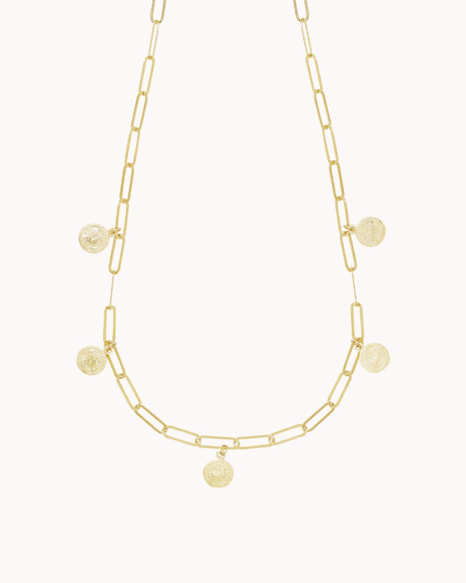 Colar com 5 moedas - Colares Our Sins