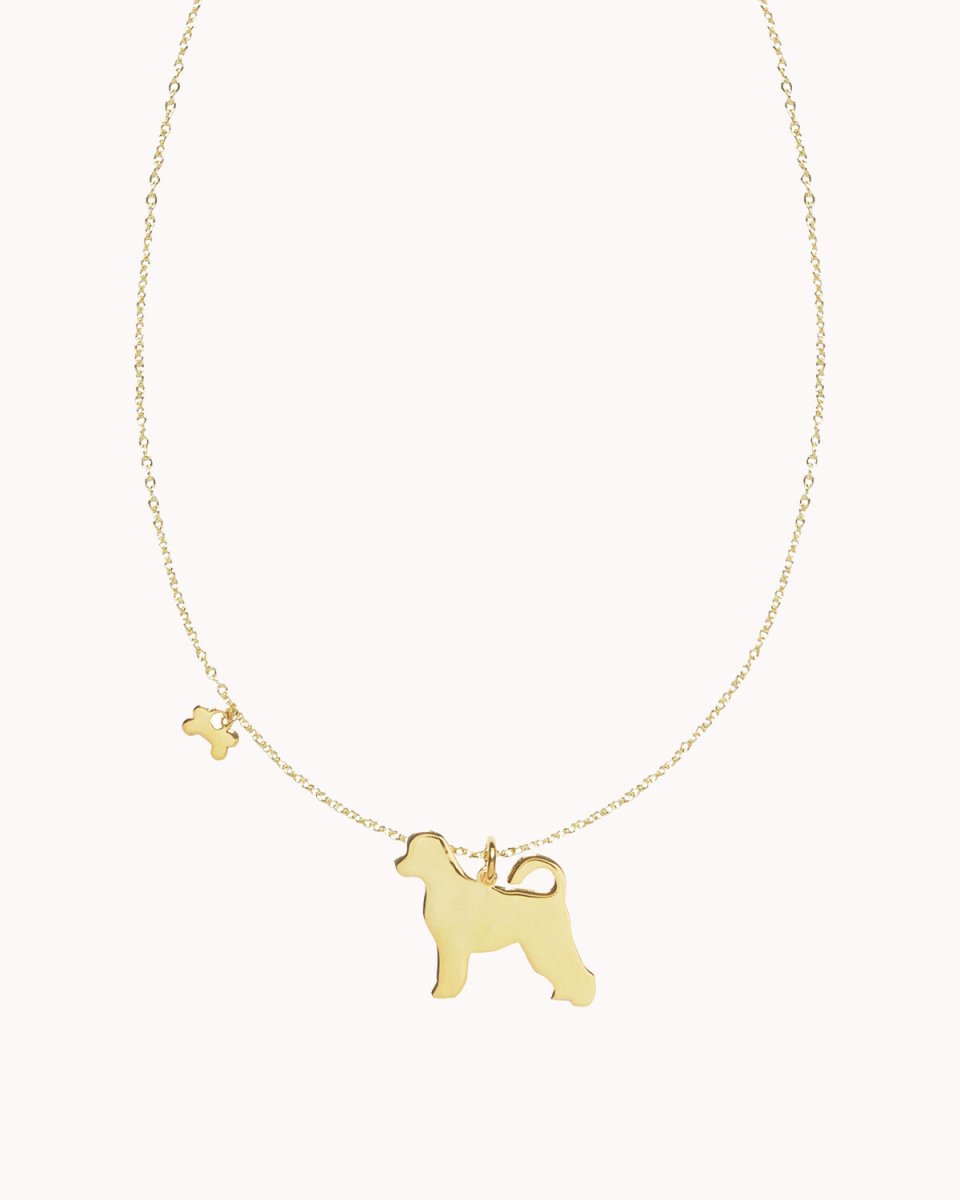 Colar com cão (várias raças) e osso - Colares Our Sins