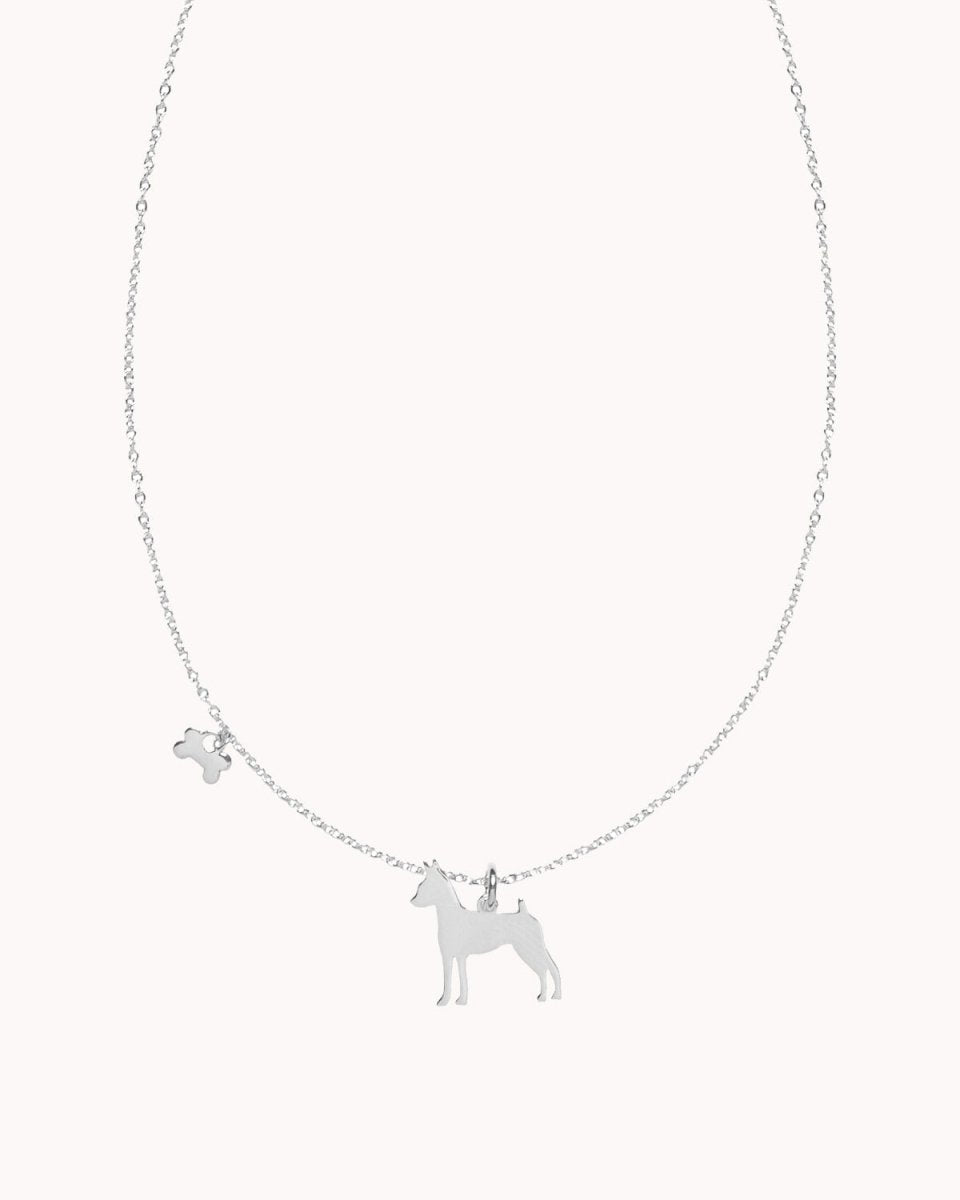 Colar com cão (várias raças) e osso - Colares Our Sins