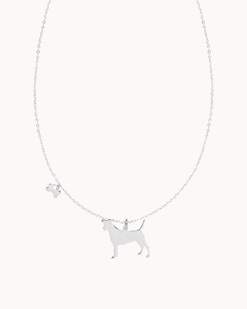 Colar com cão (várias raças) e osso - Colares Our Sins