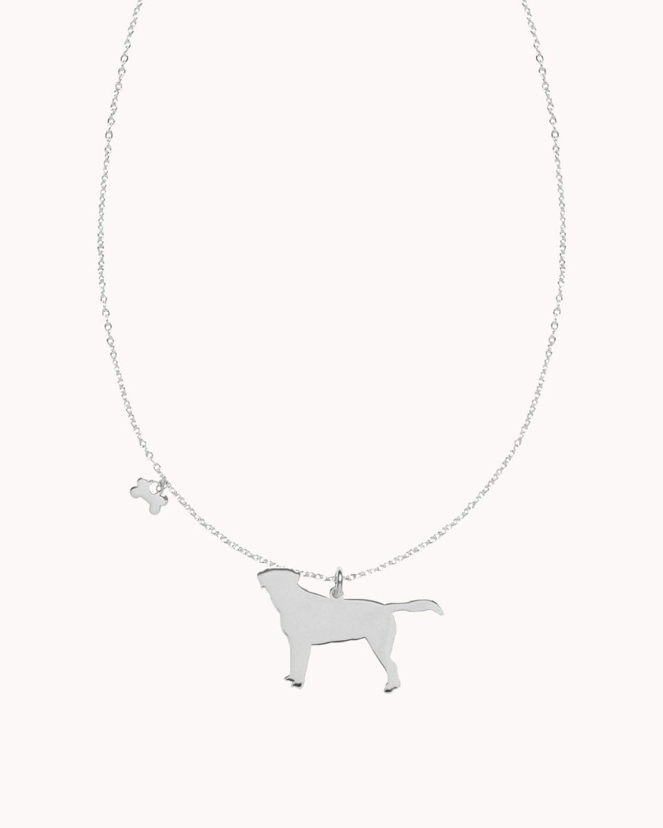 Colar com cão (várias raças) e osso - Colares Our Sins