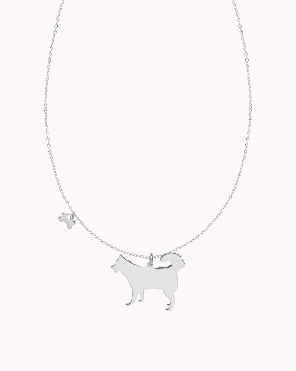 Colar com cão (várias raças) e osso - Colares Our Sins