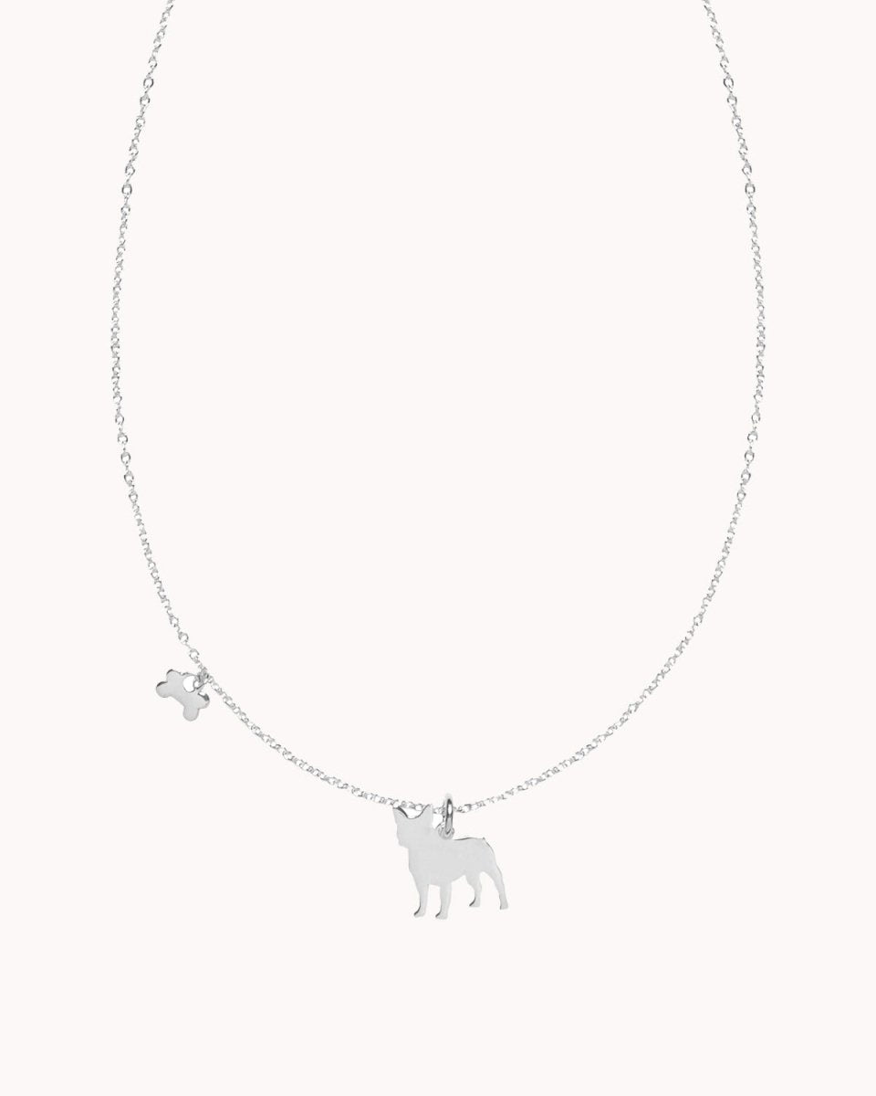 Colar com cão (várias raças) e osso - Colares Our Sins