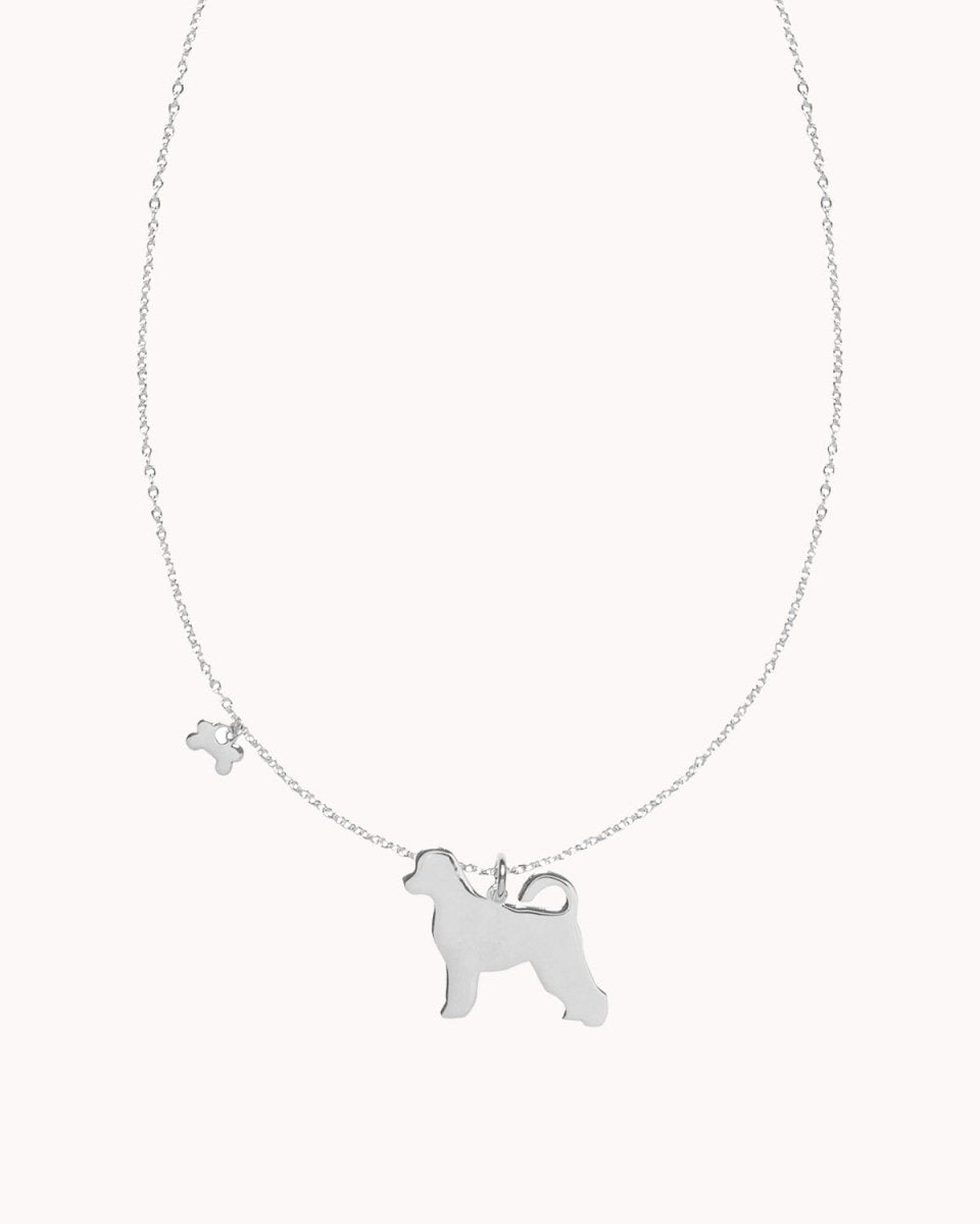 Colar com cão (várias raças) e osso - Colares Our Sins