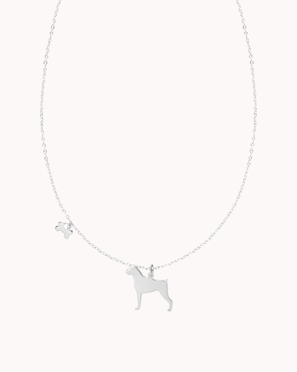 Colar com cão (várias raças) e osso - Colares Our Sins