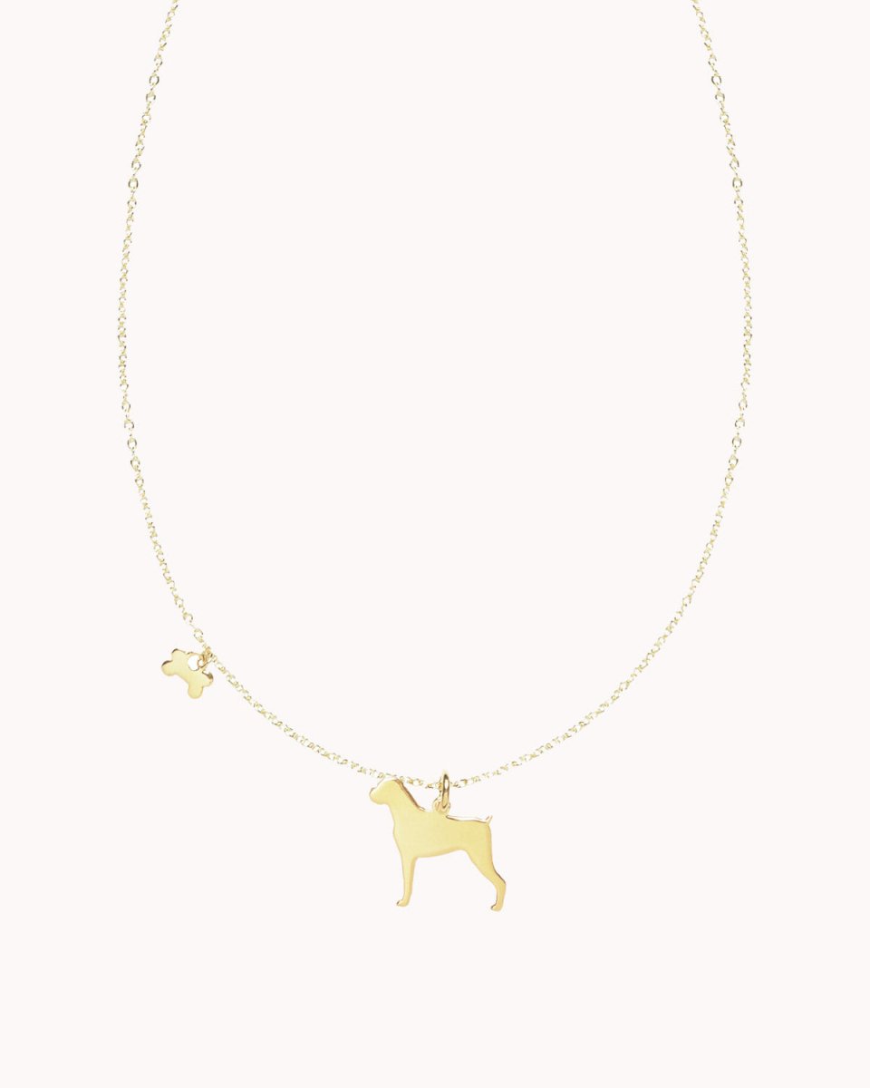 Colar com cão (várias raças) e osso - Colares Our Sins