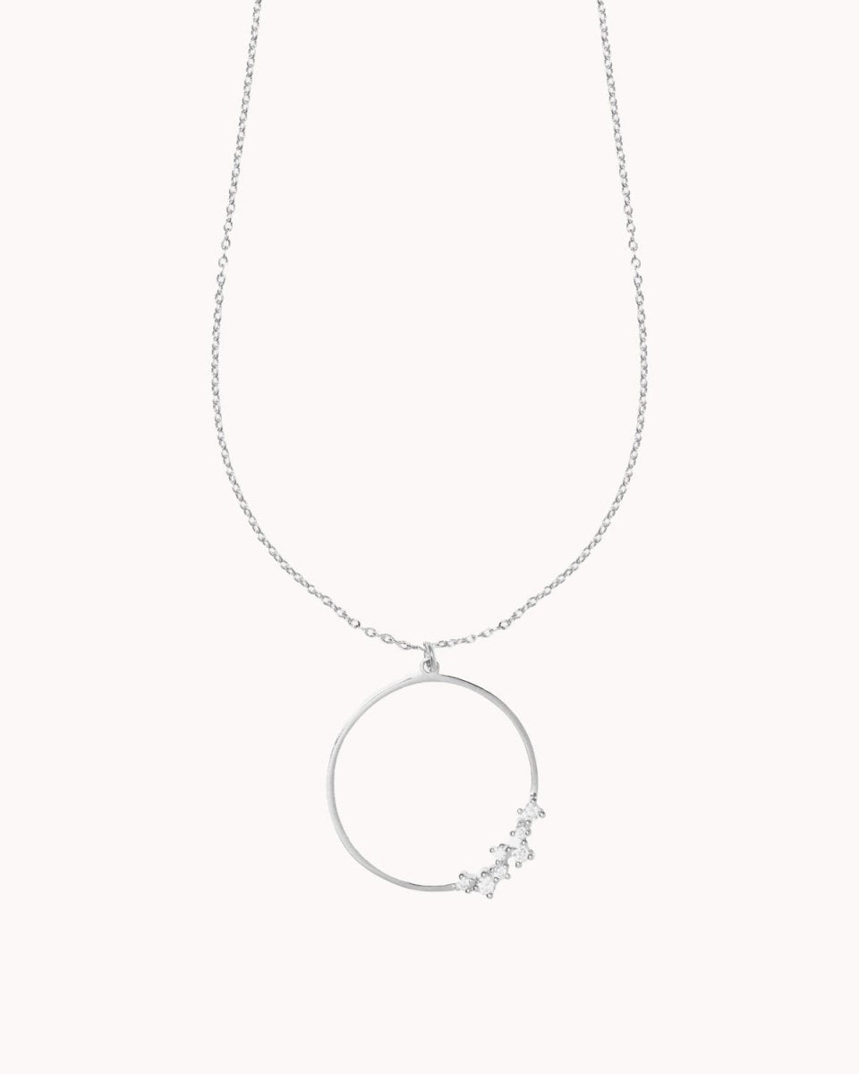 Colar com círculo e zircónias assimétricas - Colares Our Sins