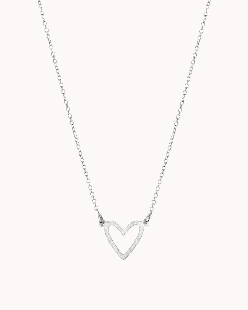 Colar com "coração contorno" preso por duas argolas - Colares Our Sins