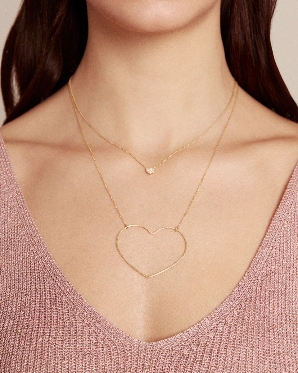 Colar com coração grande - Colares Our Sins