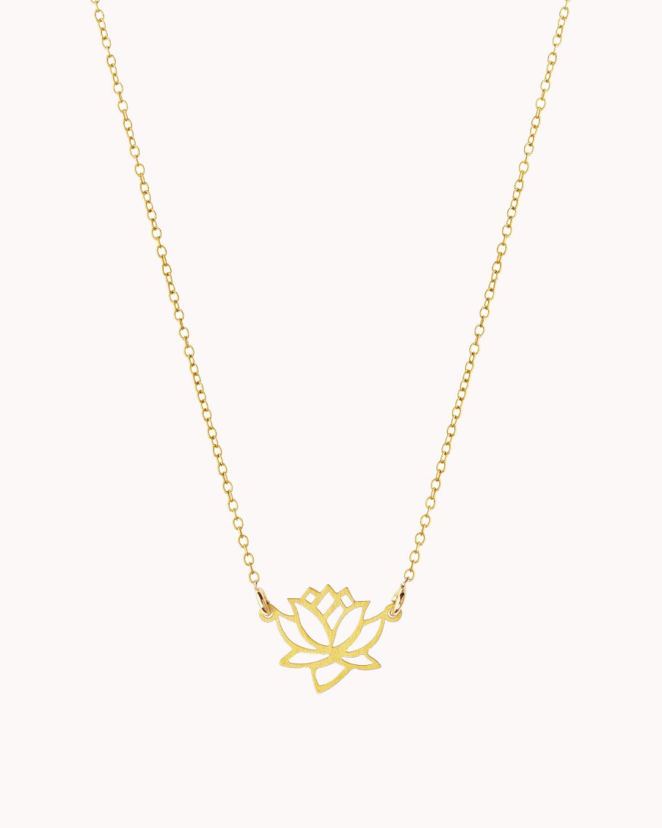 Colar com "flor de lótus" preso por duas argolas - Colares Our Sins
