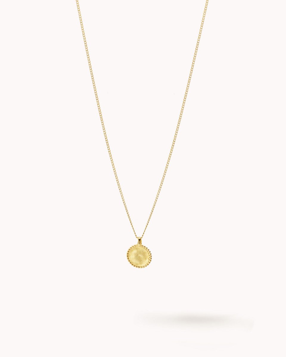 Colar com medalha redonda com bolinhas - Colares Our Sins