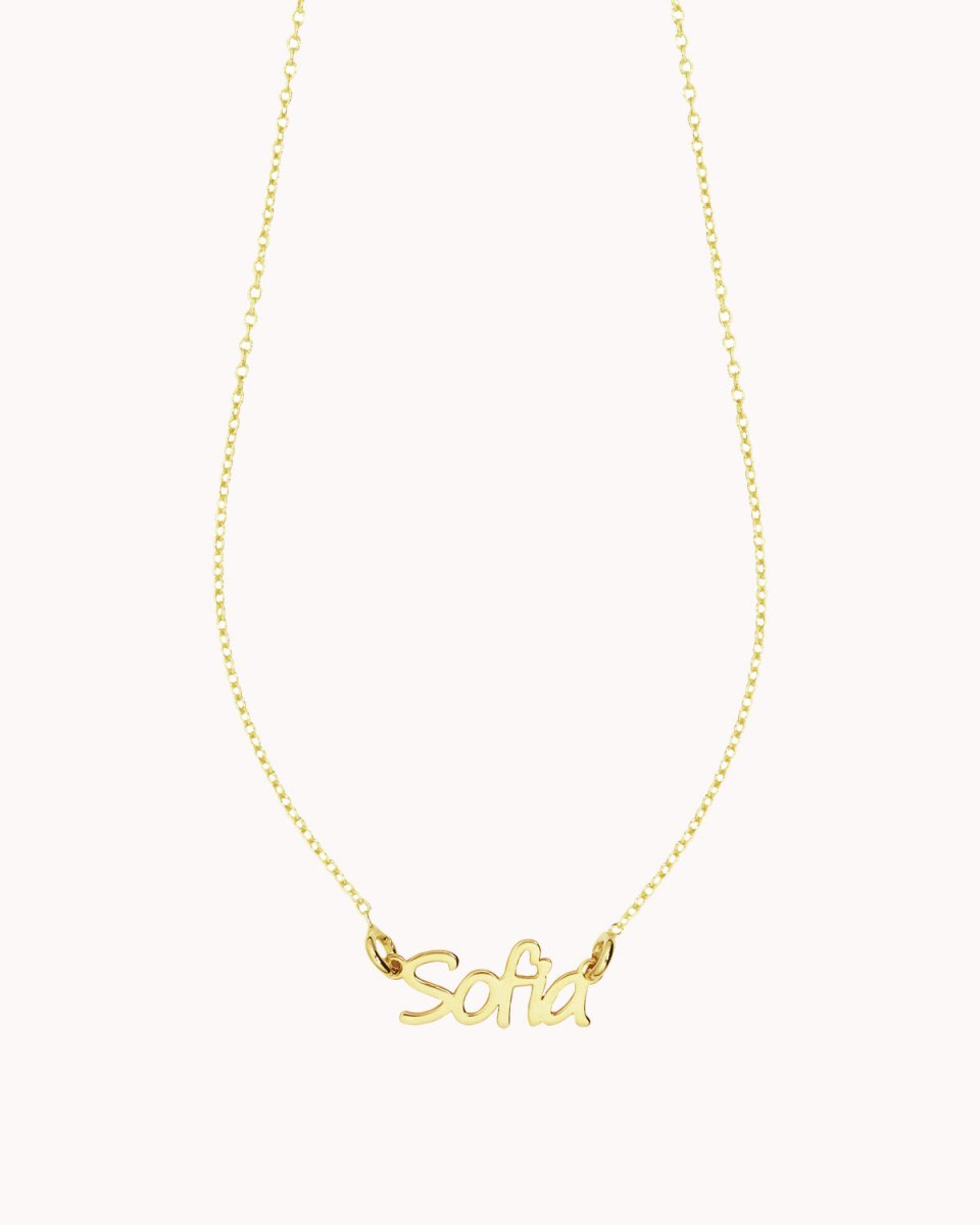 Colar com nome preso por duas argolas - Colares Our Sins