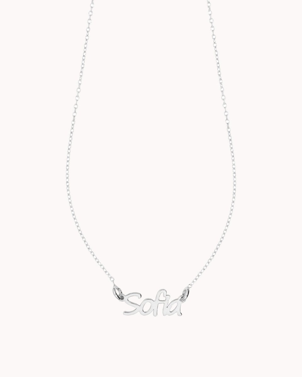 Colar com nome preso por duas argolas - Colares Our Sins