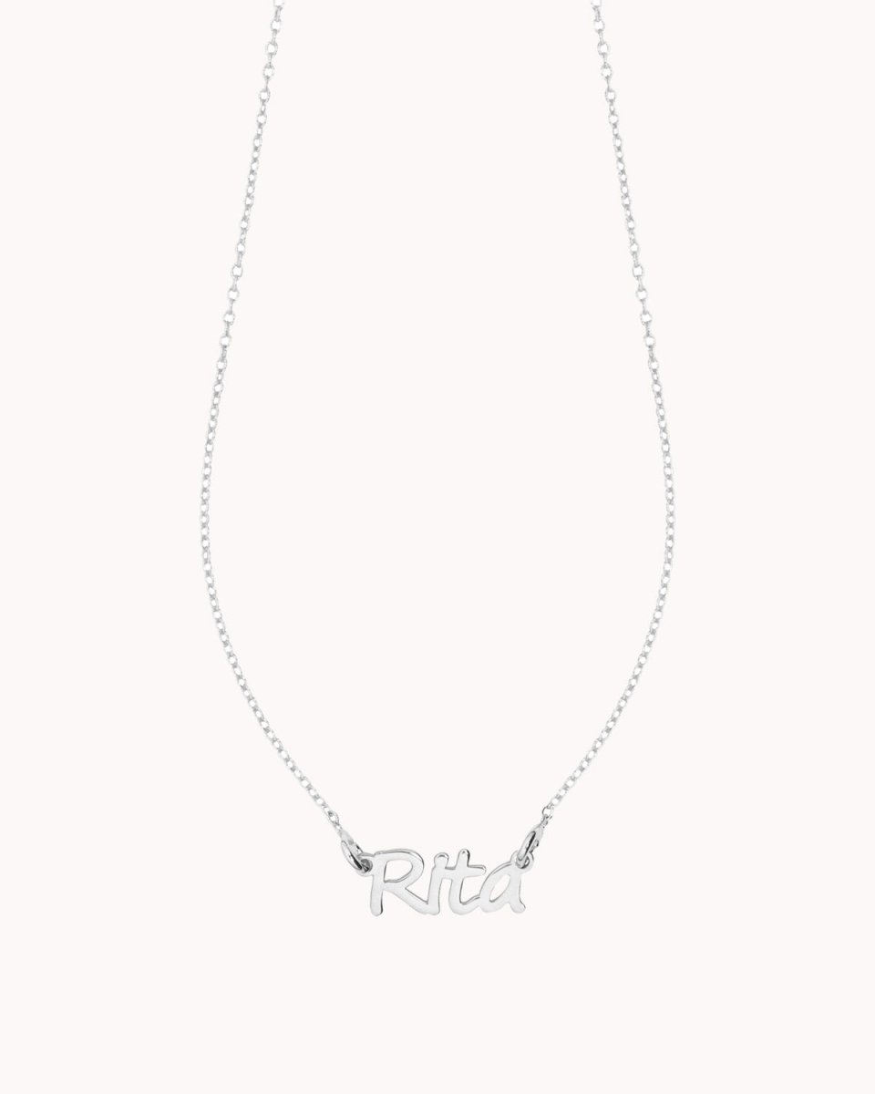 Colar com nome preso por duas argolas - Colares Our Sins