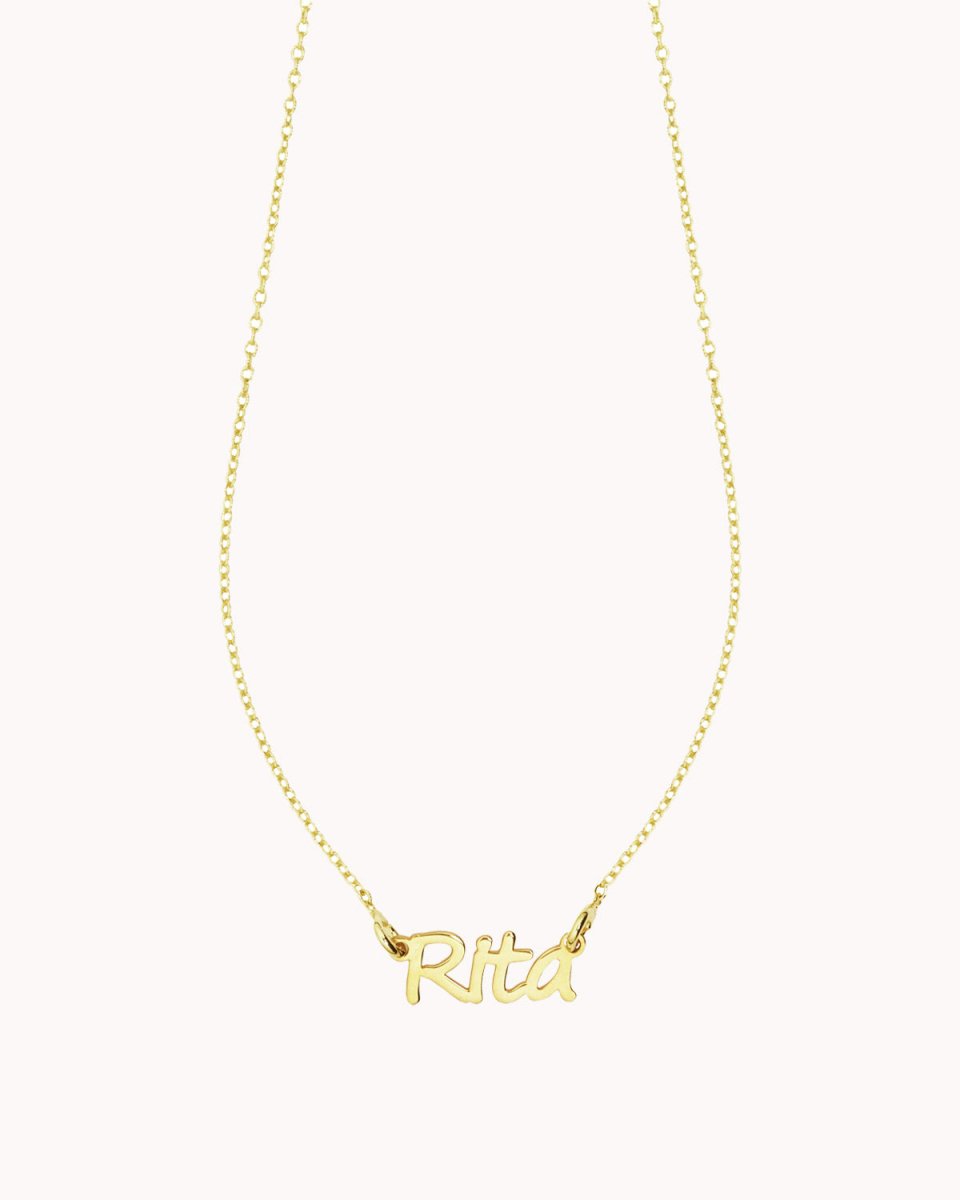 Colar com nome preso por duas argolas - Colares Our Sins