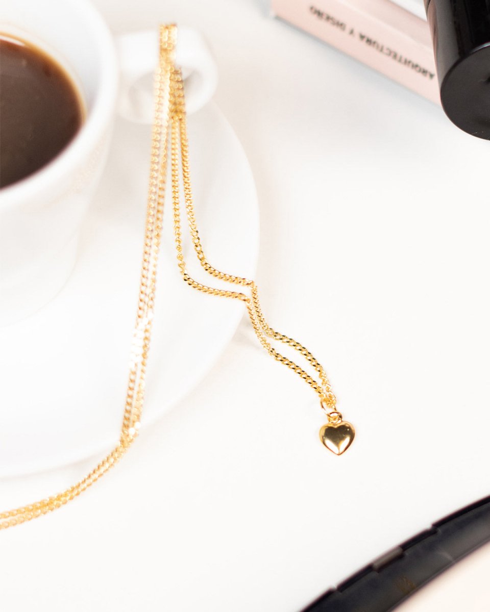 Colar 'Coração no sítio certo' - Colares Our Sins