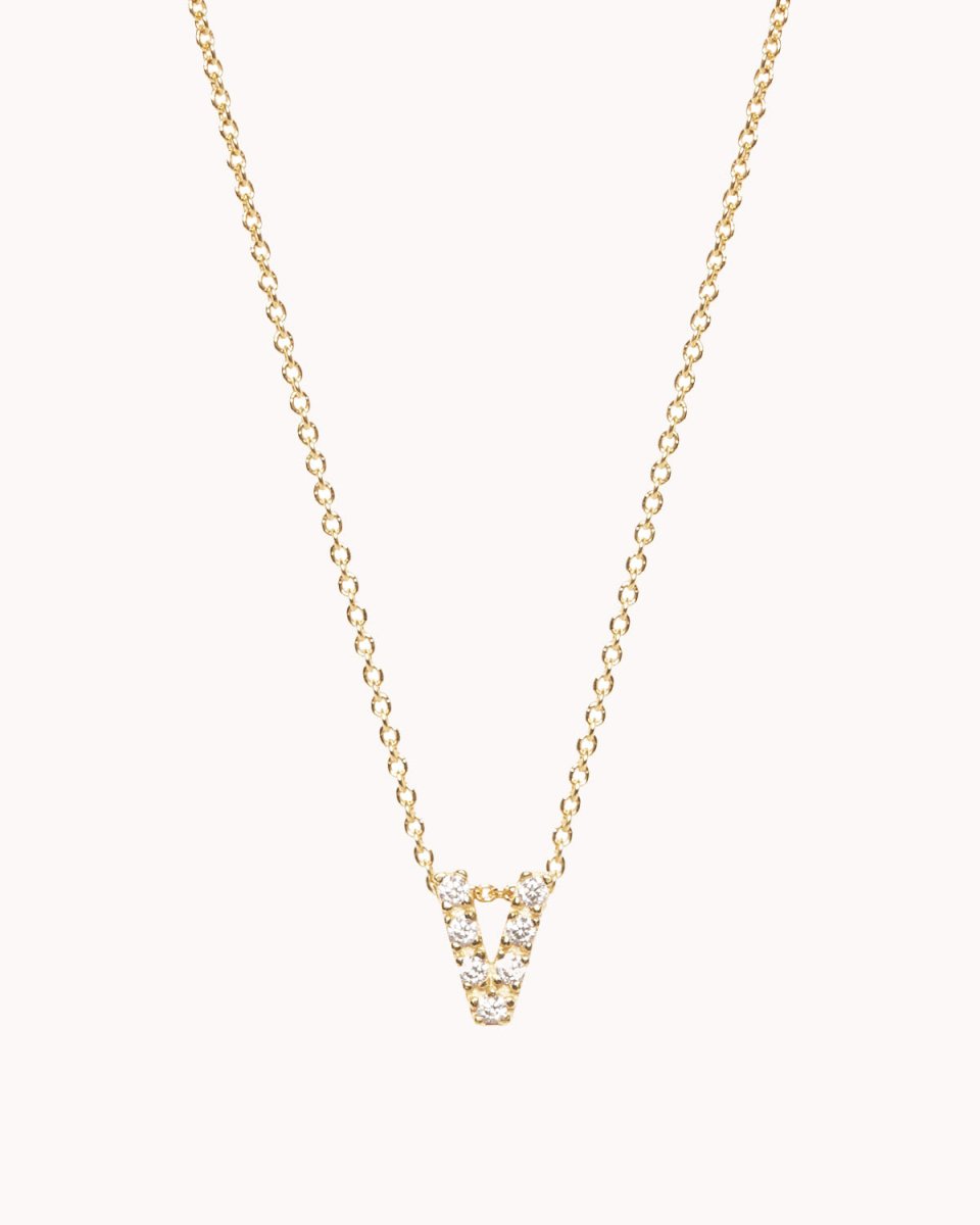 Colar letra com zircónias - Colares Our Sins