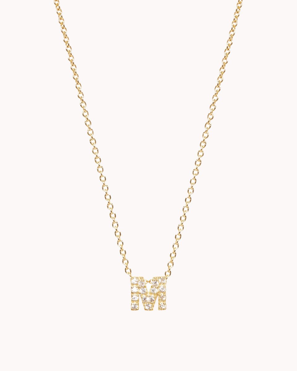 Colar letra com zircónias - Colares Our Sins