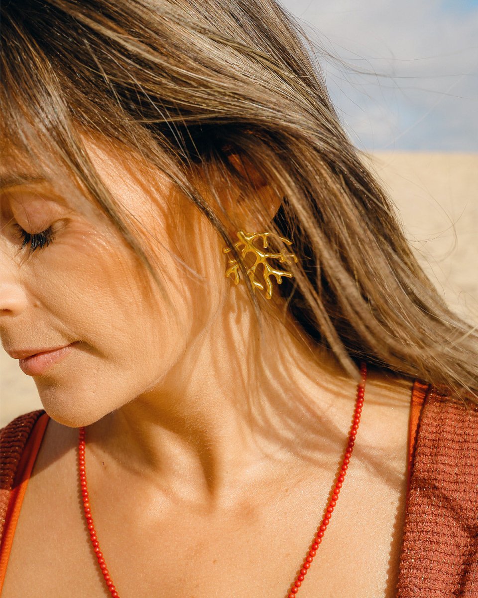 Conjunto Coral x Maria Valente - Brincos Our Sins