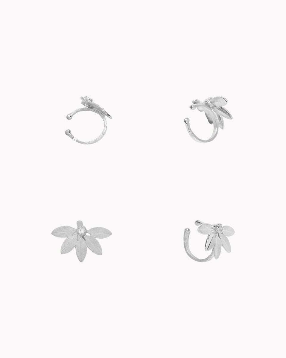 Ear Cuff meia flor com zircónia - Earcuff Our Sins