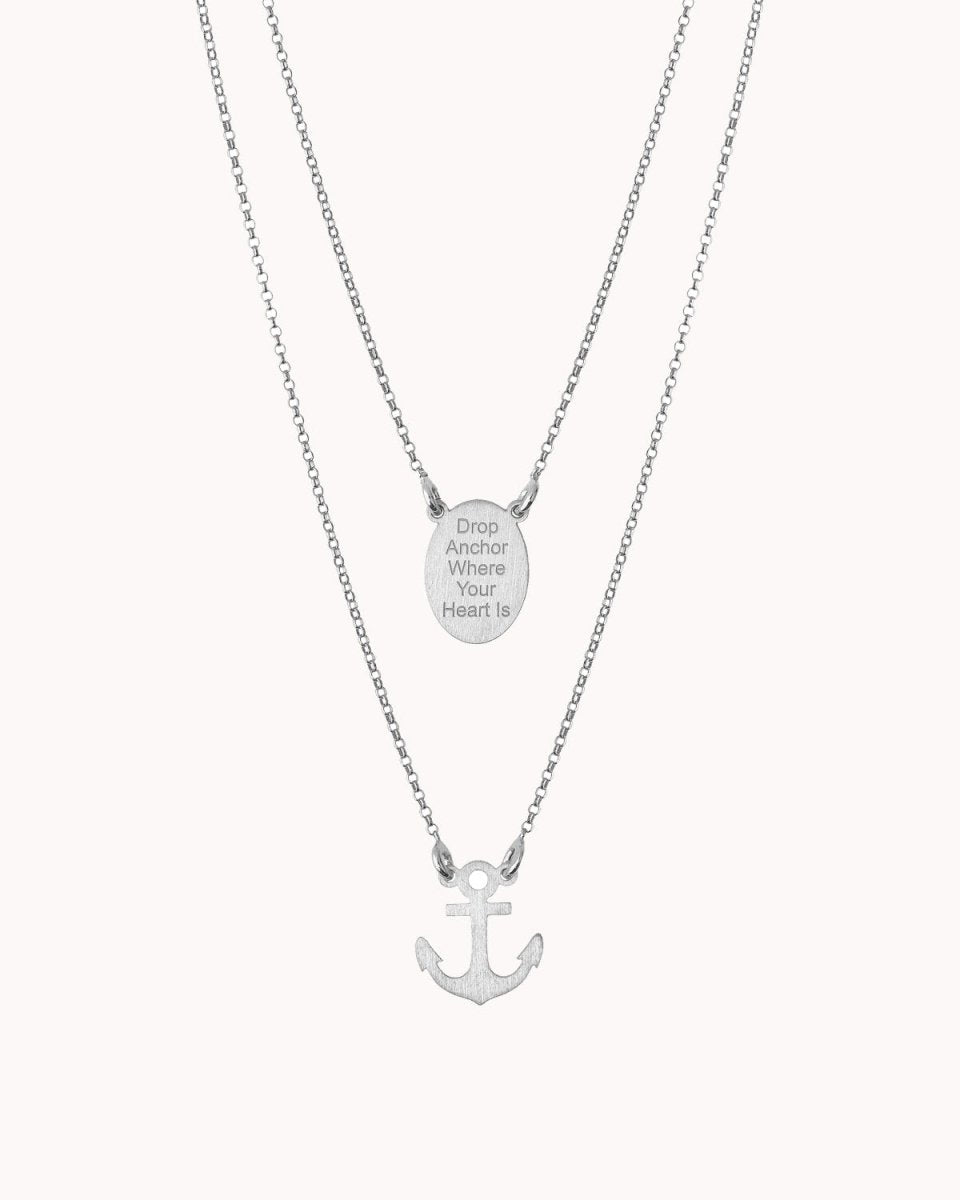 Escapulário simples com âncora e medalha - Colares Our Sins