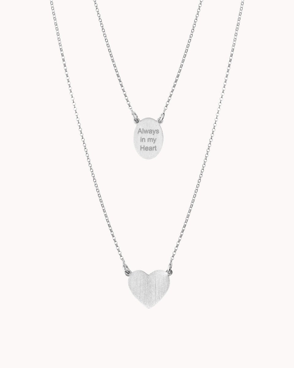 Escapulário simples com coração gorduxo e medalha - Colares Our Sins